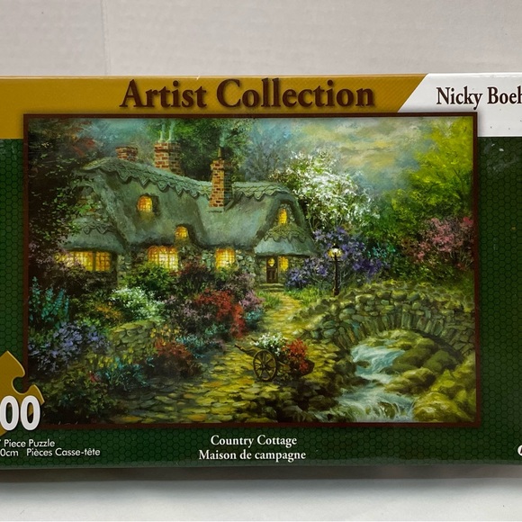 Artist Collection Country Cottage 1000 Piece Puzzle by Nicky Boehme New Sealed - Picture 3 of 5
